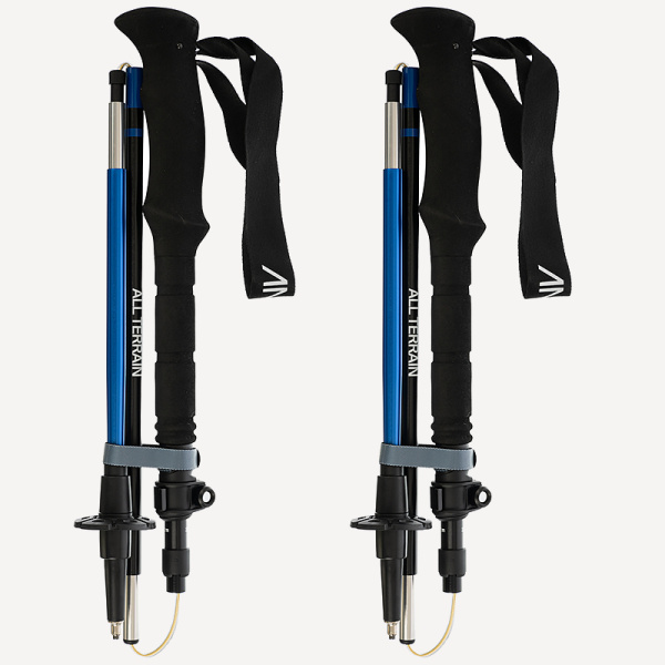 Палки треккинг GORAA  All Terrain Z pole (Черный/Синий; 590г; 38,5/135см)
